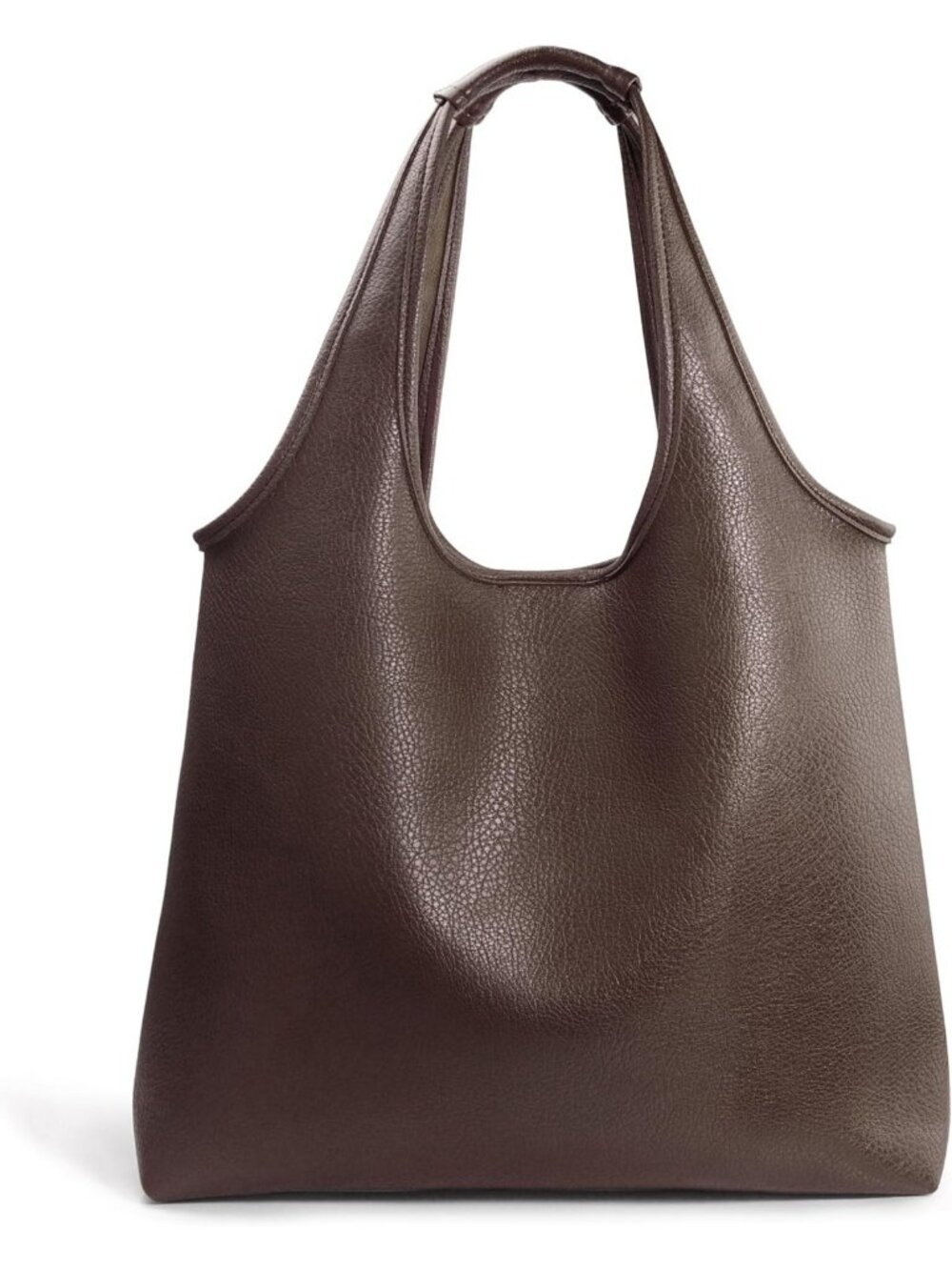 Soft Vegan Leather Hobo Tote Bag | Oversized Slouchy Handbag for Work & Weekend
